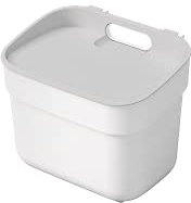 CURVER Ready to Collect 5L Mülleimer perfekt zur Trennung von Abfall, Mülltrennsystem stapelbar, weiß