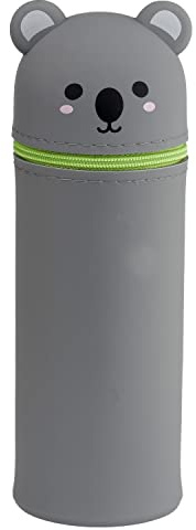 Puckator Federmäppchen aus Silikon – Süße Tiere – Koala, Pcase39, Mehrfarbig, Rohr