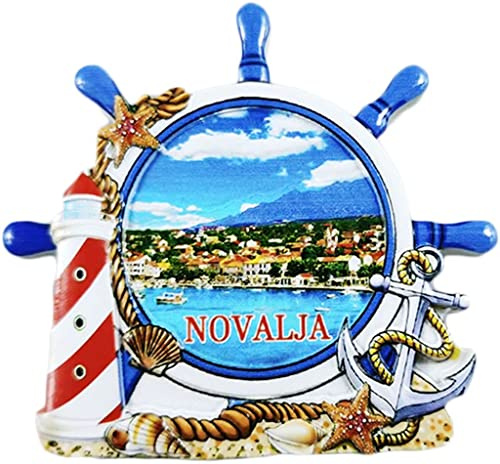Novalja Kroatien Ruder Novalja Magnet Kühlschrank Kühlschrank Magnet Dekoration Aufkleber Souvenir Harz Handwerk Küche Whiteboard
