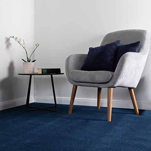 Steffensmeier Teppichboden Ibiza | Auslegware | Kinderzimmer,Wohnzimmer,Schlafzimmer und Jugendzimmer | Blau, Größe: 300x400 cm