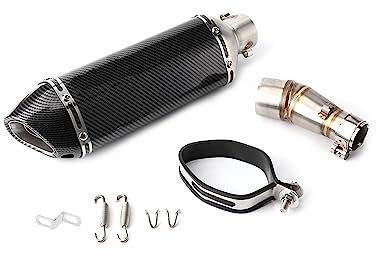 Motorrad Auspuff Schalldämpfer Für Kawasaki Für Ninja 250R 250 300 Z250 Z300 Motorrad-Auspuffanlage Mittelrohr + Slip-On-Schalldämpfer Mit DB Killer 2008–2017 Auspuff Endrohr