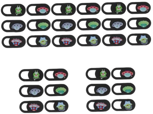OSALADI Camara De Computadora 30 Piezas Cubierta de la cámara Webcam Cover Cubierta Webcam Piso Tapa de protección Accesorios computadora Control Deslizante Ordenador portátil el plastico
