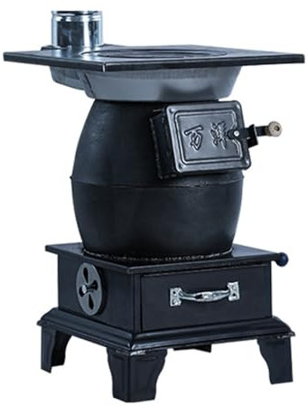 BYERZ holzofen zum kochen, camping ofen, Holzöfen für Zuhause, tragbar mit Kaminrohr, Pelletofen, zum Kochen, Camping, Zelt, Wandern, Angeln,holzofen camping