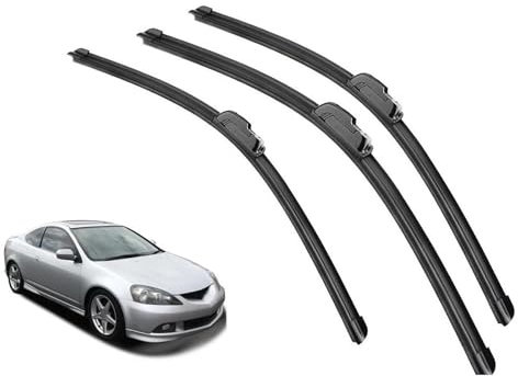 Car Front Rear Wiper Blades Brushes Cutter Accessories 2002 2003 2004 2005 2006 24+20+20 For Acura RSX Type-S DC5 Windshield Wiper