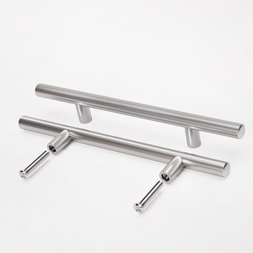 woplus Türgriff Edelstahl Möbel Griffen Kabinett Griffe Schrankgriffe Silber Stück Schrank Schublade Türgriff Stangengriff Lochabstand - 130 mm Edelstahl (5 Stück)