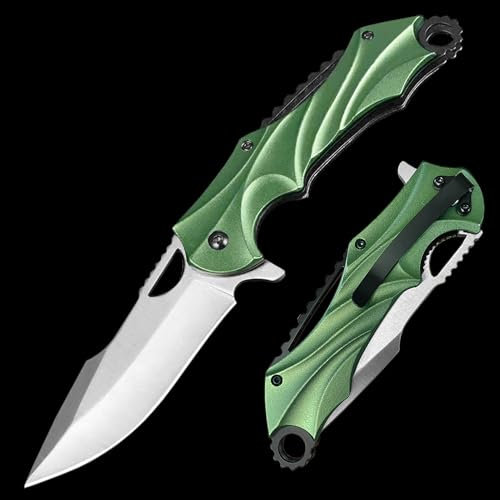 BEFUNC Klappmesser, Taschenmesser aus Edelstahlklinge, Scharfes Einhandmesser mit Gürtelclip, Survival Messer kann für Outdoor, Camping Jagdmesser