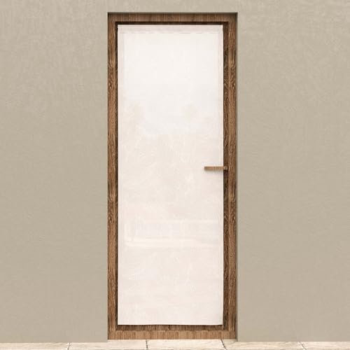 Soleil d’Ocre Celia Tenda in voile per porta finestra, da 70 x 200 cm, di colore bianco