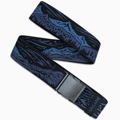 Arcade Belts A2 Out of Range Unisex Adventure Belt: Heavy Duty Stretch, Metal Free Buckle, Out of Range - Navy