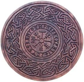 Mittelalterliches authentisches Kampfschild Last Kingdom, Wikingerschiffschild