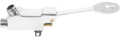 HOUDERCO Foot Operated Faucet Foot Pedal Control Tap for Washbasin Floor Mount Single Pedal Valve Water Conservation Design