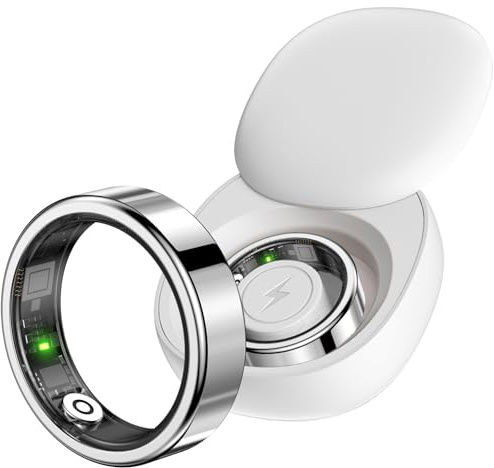 findtime Smart Ring Smartringe für Herren Damen Schmal Fitness Ring Smart Schrittzähler Smartring Herzfrequenz Blutsauerstoff Schlafmonitor Smart Ring Android iOS Fitness Tracker Ring Fitnessring