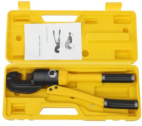Kompakt Bolzenschneider Klein Bolzenschneider Hydraulik Bolt Cutter Rebar Cutter Kupferrohr Schneider 8 Ton Hydraulischer Bolzenschneider Portabel Bolzenschneider(Gelb & Schwarz)