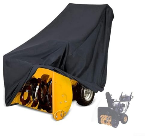 Protective Snow Thrower Cover Featuring 210D Waterproof Material that Keeps Snow Blowers Dry and from Dust, Size 130 * 91 * 102cm