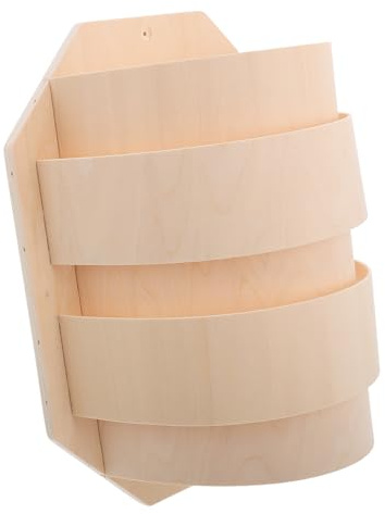 Toyvian Pantalla Lámpara Sauna Ligera y Delicada de Tilo Cubierta Protectora Esquinas Decoración Elegante para Sala Vapor y Sauna Fácil Instalación Resistente Humedad