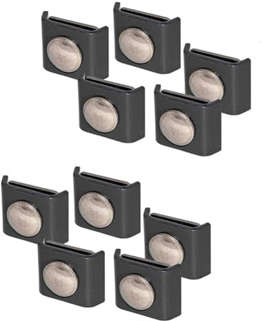 Vilgftyiet 10 staffe angolari per recinzione in metallo per pannelli a griglia, montaggio di fissaggio a doppio palo con maggiore stabilità, 40 x 35 mm