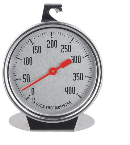For Oven Thermometer for Electric and Gas For Ovens Stainless Steel Construction with Clear Readability from 0 to 400 Degrees Celsius