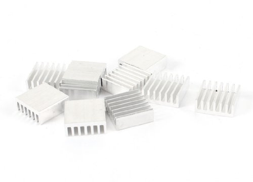 sourcing map 10pcs Aluminium kühlkörper Kühlblech 15mm x 14mm x 6 mm für Power Transistor DE DE de