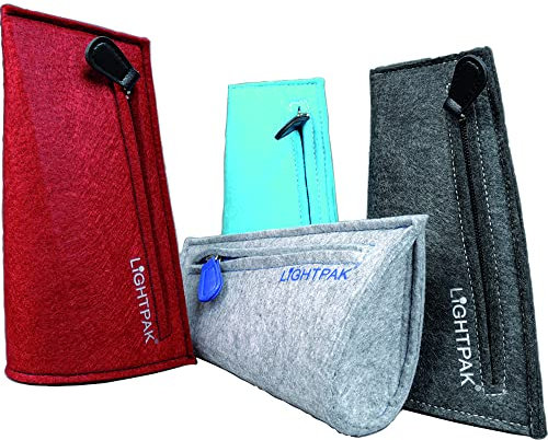 Lightpak Stifteetui Drop 20x11x2,5cm Filz rot