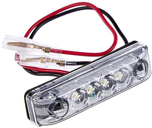 HELLA VALUEFIT 2PG 357 010-121 Luce di posizione, LED, 24V, Montaggio, interno/Raccordo a vite, colore diffusore luce cristallino, colore luce LED giallo, anteriore, Quantità 1