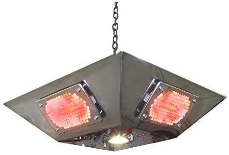 Leisure Heating Infra-red Pendant Gazebo Heater - 2kW Short-wave Infra-red with LED downlight