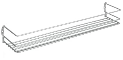 Metaltex Kryddhylla Pepito med 1 korg, rostfritt stål, silver, 36 x 8 x 5 cm, 364631039