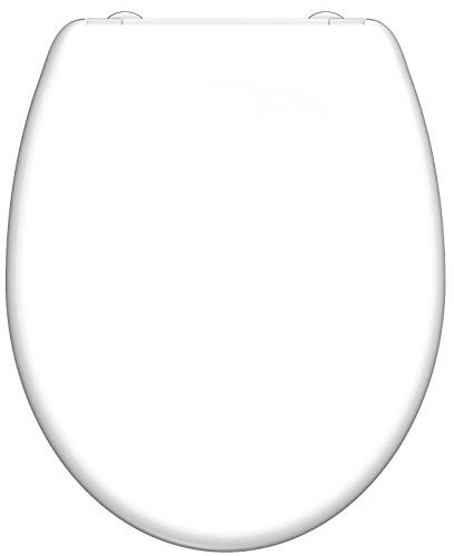 Schütte WC-Sitz - Toilettendeckel | Klodeckel mit Absenkautomatik & Schnellverschluss | Duroplast | Weiß | 19356