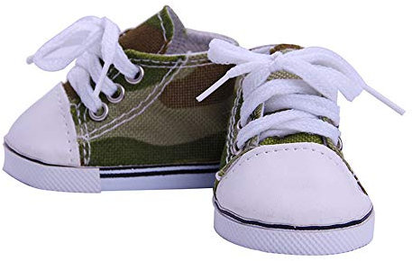 Uteruik Puppenschuhe Leinenschuhe für 46 cm Mädchenpuppen-Outfits, Kostümzubehör, 1 Paar (Stil 3)