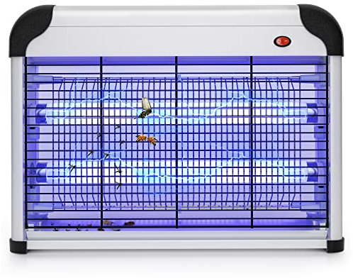 DJROLL Fly Insect Killer Electric Fly Trap Zapper 20W Electronic Indoor Bug Zapper Mosquito Killer for Home Garden Commercial Use