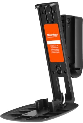 Mountson - Wall Mount Compatible with Sonos One, SL & Play:1 (Black) | Single Pack, Black. Premium wall mount for Sonos One, One SL and Play:1 speakers.