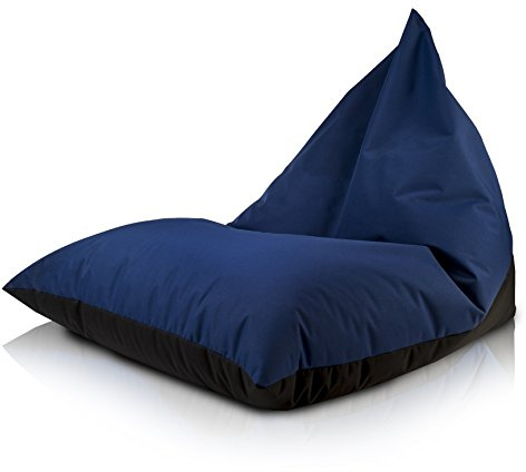 Ecopuf Lazy Puff Golvkudde Storlek M - Vattentät Vattentät Polyester Tygkudde Oxford 600D Inomhus och Utomhus Fåtölj Sovsäck med Fyllning Polystyren 150 x 100 cm