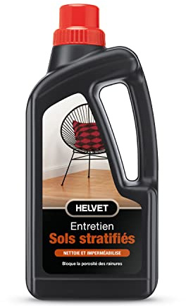 Nettoyant Parquet et Stratifiés Helvet 1L – Produit Spécial Entretien Sol pour Préserver l’Aspect d’Origine