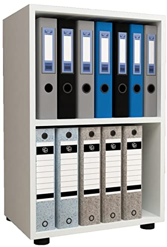VCM Büroregal 49x32x74 cm 2 Fächer Standregal Bücherregal