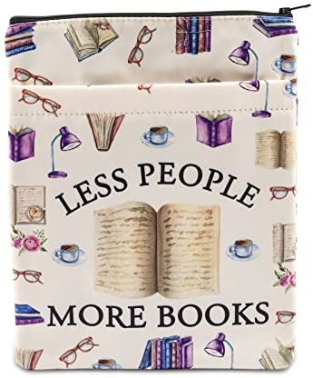 PLITI Buchliebhaber Buchh¨¹lle Lesen Liebe Geschenk Weniger Menschen Mehr B¨¹cher Buchschutz f¨¹r Schriftsteller Leser Geschenk (mehr B¨¹cher BSU)