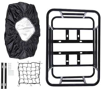 Harilla Fahrrad-Hinterradkorb, Fahrrad-Hinterradkorb zum Mitnehmen, tragbar, Packtaschen, leicht, Fahrrad-Gepäckträger, Fahrrad-Hinterradträger, Stil b