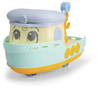 Dickie Toys ABC - Cozy Caro Boot (26 cm) - 2-in-1 Auto & Schiff ab 1 Jahr mit beweglichem Kranarm, Spielzeug für Babys und Kinder ab 12 Monate, geeignet für die Badewanne