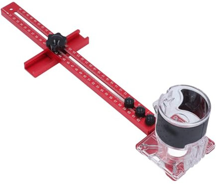 Oberfräse-Fräsnut-Halterung, 4-in-1-Fräsnut-Halterung, Professionelle Verstellbare Schrank-Hardware-Vorrichtung, Kreisschneidevorrichtung, Holzbearbeitung, Bohrloch,