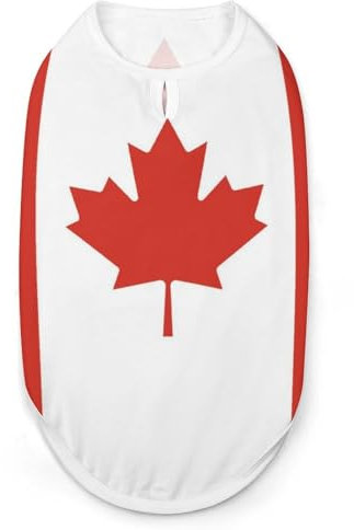 Vielseitige Hundewesten für Hunde und Katzen, Motiv: Kanada-Flagge, Größe S