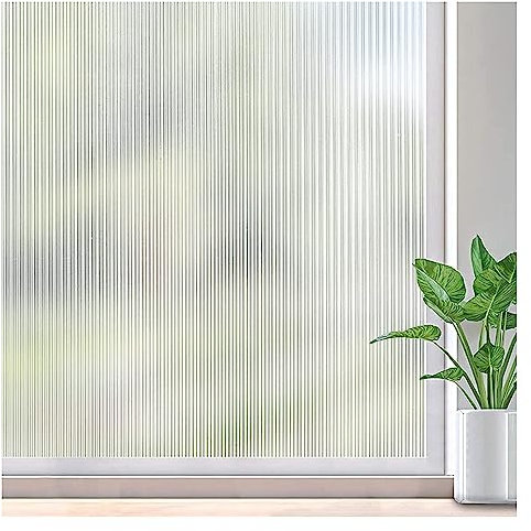 Fensterfolie Selbsthaftend Fenster-Sichtschutzfolie, statisch haftende Fensteraufkleber, Nicht klebende Fensteraufkleber for Zuhause, Küche, Glas, Sonnenschutz, Wärmeregulierung, Anti-UV Fensterfolie