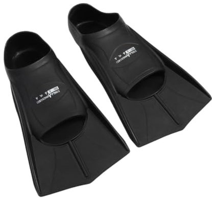 Supvox Tauchtrainingsflossen Mit Kurzen Schwimmhäuten Schnorchelflossen Aus Silikon Für Einfaches Schwimmen Zufällige Farbe