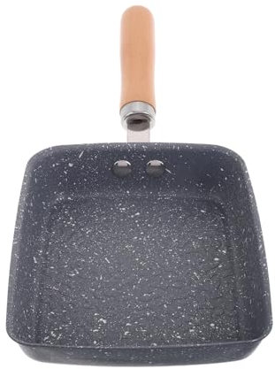 Gatuida Padella Quadrata Antiaderente Con Superficie Martellata Per Cottura Uniforme Adatta Induzione Gas Ed Elettrica Per Tamagoyaki e Frittate