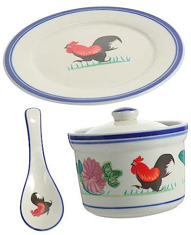 Cabilock Bol Céramique Avec Couvercle Bol à Vapeur Multifonction Pour Soupe Nid Oiseau Décoration Intérieure Usage Familial Et Restaurant