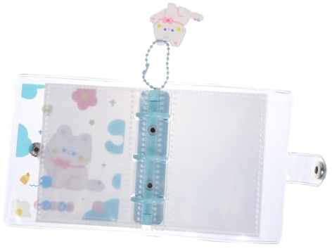 Holibanna Sticker Photo Album for Cards Pvc Cartoon Collecting Album Photo Storage for Postcards Business Cards and Receipts for