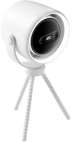 Ventilador de cochecito, ventilador portátil para cochecito, ventilador recargable de 100 ajustes de velocidad con luz nocturna para viajes, camping, escritorio, playa, clip de trípode de rotación |