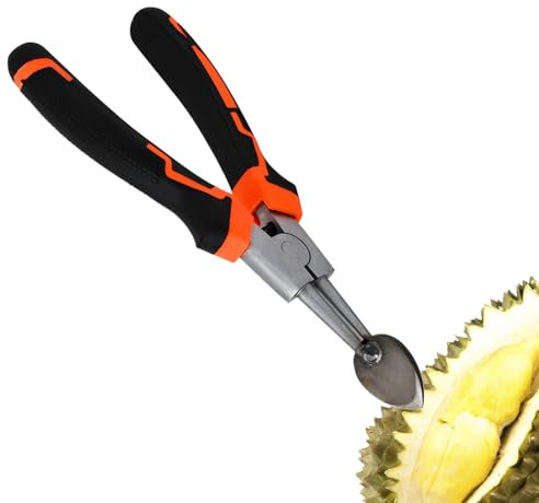 Obstschäler - Edelstahl Robuste Durian-ÖFfnerzange | Entkerner Und Entsteiner Schäl | Entsteiner Für Obst Und Für Männer, Erwachsene, Familie,freunde Und Zuhause