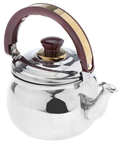 Amagogo Whistling Kettle for Camping with Stainless Steel Design, 1.0L
