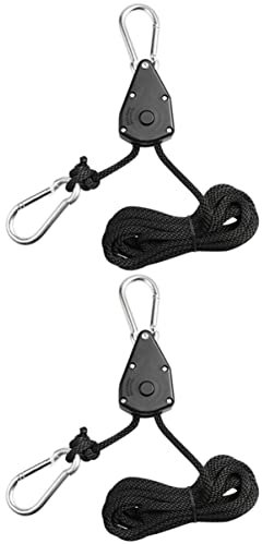 MOBUTOFU 2 pièces Hangers Luminaire de Culture Réglables avec Câbles de Levage Accessoires de Jardin pour Ajustement Facile de Lampes à Plantes