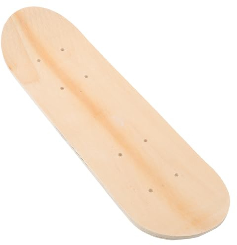 HANABASS 16.9 Inch Kids Skateboard Deck Diy Double-Sided Blank 7-Layer Maple Wood with Pre-Drilled Holes for Wheel Installation Replacement