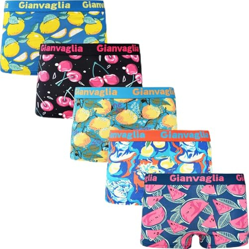 BestSale247 5-/10-pack boxershorts för kvinnor, flickor, underkläder, kalsonger, hipster, trosor av supermjuk bomull, 5-pack/färgblandning 8873, L