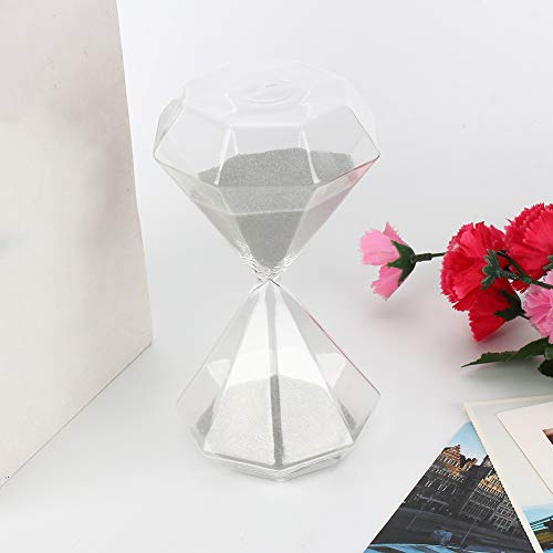 KIMISS Temporizador de de Reloj de de 15 Minutos en Forma de Diamante - Adorno de Escritorio de Luz LED, Ideal para Cocinar, Leer y Hacer Ejercicio - de Cumpleaños único