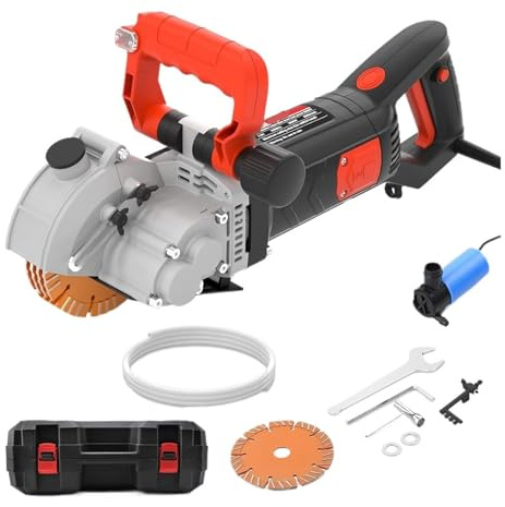 Scanalatrice For Muri Da 4800 W, Taglierina For Calcestruzzo, Puntatrice Laser Elettrica, Circolare 133 Mm Costruzione robusta